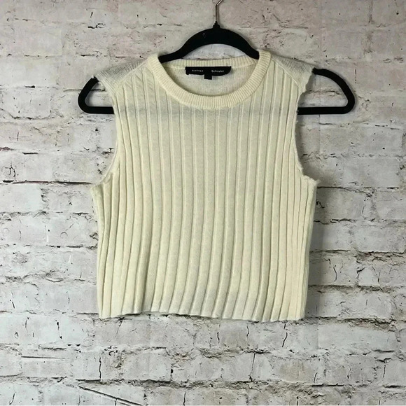 Proenza Schouler Women's XS Cream Sleeveless Sweater Tank Top 100% Wool Extra Sm - Picture 1 of 5